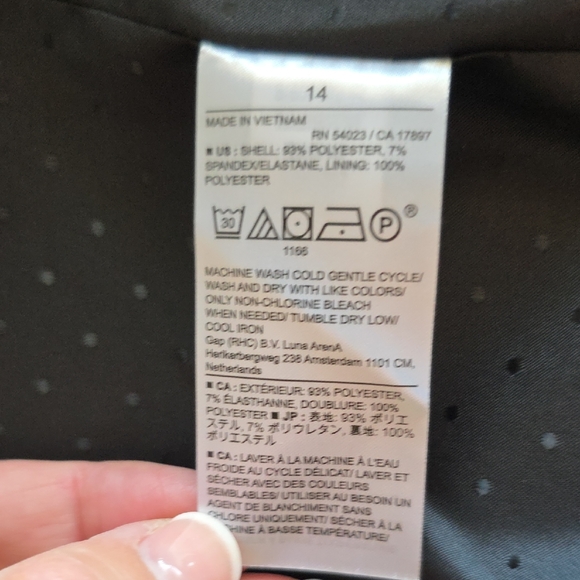 Banana Republic Black Blazer- Size 14 - Picture 6 of 8